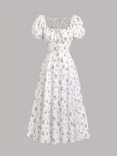 Romantic | Fast Fashion Romantic Small Floral Dress | European and American Fast Fashion | Sweet Date Play Front, Middle and Back Straps