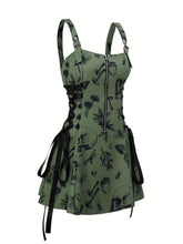 Butterfly Print Slingback Dress - Zipper Backless Cami Style, Casual Polyester Summer Dress for Women - Customized, Woven, No Elasticity, Random Printing, Strapless, Elegant, and Comfortable