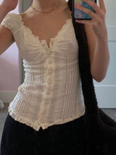 Short Sleeve Fairy Puff Shirts Women Fairy Grunge Y2K Shirts Puff Short Sleeve V-Neck Blouses Summer Button-Down Tops E-Girls Aesthetic Clothes