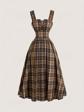Targeted StylePlaid Long Dress
