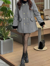 Little Fragrance Wind Thousand Gold Coats for Women 2024 Autumn And Winter French Thickened Color-Matching Loose Medium And Long Coat