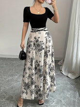 Elegant Sleeveless Women's Elegant Sleeveless Floral Print Maxi Dress | Occasion/Scene: Spring/Summer/Fall | Style: Elegant | Usage: Casual Attire