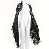 Y2K Lace Long Sleeves See Through Mesh Crop Top - Goth Fake Collar Shrug Blouse Cover Up for Women Girls Victorian