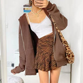 Oversize Girls Thick Hoodies Spring Fashion Ladies Streetwear Fleece Outfits Y2K Boyfriend Loose Hoodies Unisex Women Chic