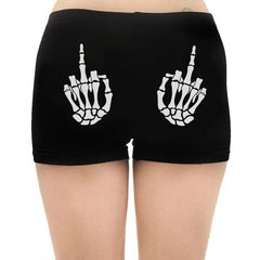Pbong mid size graduation outfit romantic style teen swag clean girl ideas 90s latina aestheticSkull Print Shorts for Women High Waist Gothic Punk Style Skinny Sport Short Pants Summer Casual Shorts Women Clothing