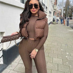 Spring Casual Woman Black Loose Short Vest Female Fashion Oversized Solid Color Tank Ladies Basic Warm Sleeveless Jacket