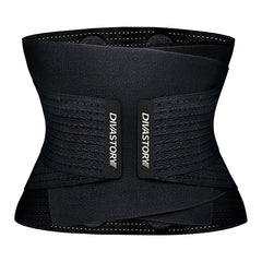 Burvogue Neoprene Sweat Waist Trainer Fitness Belt Thermo Body Shaper Trimmer Corset Waist Cincher Wrap Workout Slim Shapewear