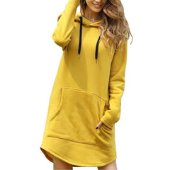 New Hoodie Women Dress Casual Hooded Pocket Long Sleeve Pullover Sweatshirts Womens Fashion Hooded Autumn Winter Dropshipping