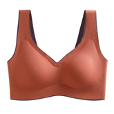 Plus Size Bra Latex Seamless Bras for Women Push Up Underwear Bralette Top Bh Comfort Cooling Gathers Shock-Proof Pad Pbong mid size graduation outfit romantic style teen swag clean girl ideas 90s latina aesthetic