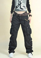 Free Shipping New Arrival Fashion Hip Hop Loose Pants Jeans Baggy Cargo Pants For Women
