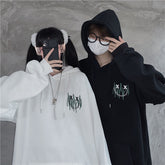 Street ladies pullover smiley print hoodie oversized Harajuku style hooded plus size winter couple sweatshirt ladies