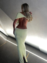 Women Elegant Strapless Hollow Waist Maxi Dress Fashion Backless Pleated Bodycon Long Robes New Sexy Party Clubwear