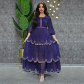 Muslim Fashion Hijab Dubai Abaya Long Dresses With Sashes Islam Clothing African Party Dresses for Women Robe Musulman Djellaba