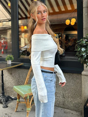 Knitted Sweater Women Rib Splice Long Sleeve Slim Pullover Female Autumn Winter Street Casual Knitwear Sweaters Woman