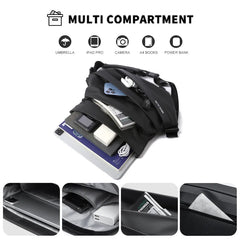Fashion Brevite Men Multifunction Waterproof Shoulder Crossbody Bags Male Outdoor Travel Novel Messenger Bag Teenager Tiding