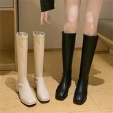 Boots Women Shoes Autumn Luxury Designer Boots-Women Round Toe Sexy Thigh High Heels High Sexy Fashion Ladies Low Mid Calf