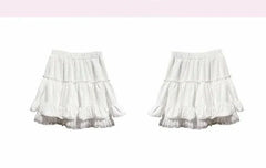 Lace Side Women's Summer Design Short Small High Waist Style Faldas Clothes for Women Skirts