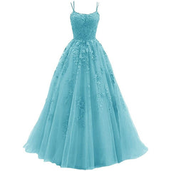 Spaghetti Strap Evening Dress Sexy Backless Party Prom Dress Candy Color High Waist Ball Gown Lace Vestido De Festa Sukienki