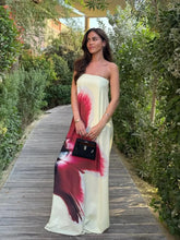 Sexy Lady Backless Belt Sleeveless Long Dress Fashion Floral Printed Loose Woman Maxi Dresses Spring Summer New Beach Party Robe