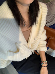 Women's Hooded Cardigan Button Up with Pocket Knitted Sweater Hoodie Slouchy Knitwear Fall Winter Casual Chic Outfit