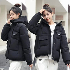Women's Winter Jacket New Parkas Hooded Thicken Warm Jackets Outwear Casual Loose Cotton Padded Coat Female Clothing