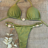 New Bikini Sexy Bikini Solid Color Split Women's Swimsuit