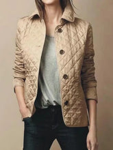 Quilted Coat Winter Jacket Women Turn-down Collar Jackets for Women Elegance Office Lady Single-breasted Warmth Streetwear