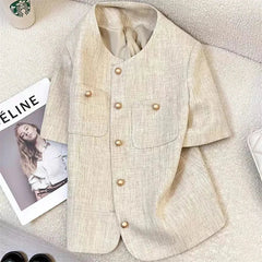 2025 Spring Autumn Popular Temperament Comfortable Elegant Women's Suit Jacket Versatile Leisure High-end Lady Blazer Coat