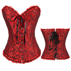 Sexy Lace Up Boned Gothic Corset Plus Size Body Shaper Clothing Women Steampunk Shapewear Bodysuit Waist Trainer Clothes Corsets