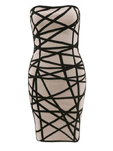 High Quality Strapless Rayon Sexy Geometric Perspective Women's New Fashion Bodycon Mini DressPbong mid size graduation outfit romantic style teen swag clean girl ideas 90s latina aesthetic