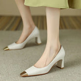 Shoes for Women Pumps Ladies Summer Footwear High Heels Square Toe Evening Formal on Heeled Fashion White Beau Today Trend