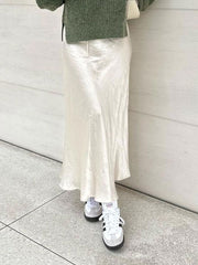 High Waist Loose Female Long Skirt Solid Casual Elegant Streetwear Fashion Lace-Up Slim Y2k Outfits For Women Maxi Skirt