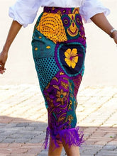 Pbong mid size graduation outfit romantic style teen swag clean girl ideas 90s latina aestheticWomen Summer Print Skirt Vintage Floral African Fashion High Waist Tassel Classy Modest Elegant Retro Jupes Falads Drop Shipping