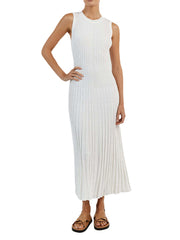 Women Y2k Pleated Ribbed Knit Long Dress Casual Sleeveless Ruched Swing Dress Elegant Vintage Slim Fit Tank Summer Dress 2000s
