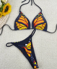 New Arrival Rope Bikini Women Butterfly Split Swimsuit Sexy thong