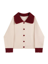 Women's Cashmere Sweater Loose Casual Turn-down Collar Single Breasted Knitted Pullovers Female Elegant Soft Sweet Retro Jumper