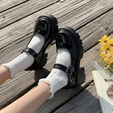 Lolita Shoes Women Japanese Shoes Women Vintage Girls Students Uniform High Heel Platform Shoes Cosplay Plus Size