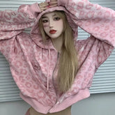Winter American Y2K Street Sweet Cool Short Sweatshirt for Women Spring Autumn Style Ins Loose Design Niche Lazy Hooded Jacket
