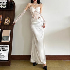 Autumn and winter new women's solid color slim fit high waist fashionable sling sexy backless dress