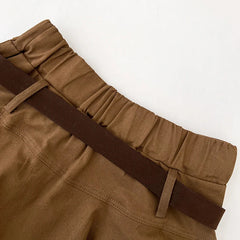 Tiered Ruffle Mini Skort with Belt Built-in Shorts High Waist A-line Short Skirts Women Teen-girl Summer Y2K Beach Vacation