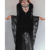 Halloween Gothic Women Dress Long Sleeve High Waist Dresses New Goth Aesthetic 9Os Sexy Slim Party Club Dress
