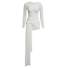 1 Piece Cover-Ups Bikinis 2025 Sexy Women Swimsuit Swimwear Female Red Biquini Bathing Suit Long Sleeve Mesh Dress Beach Outfits