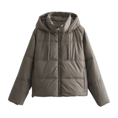 Autumn/Winter New Product Women's New Fashion Casual Versatile Warm Hooded Jacket Cotton Coat