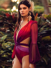 Pbong mid size graduation outfit romantic style teen swag clean girl ideas 90s latina aestheticFade Color One-Piece Swim Suits Boho Sexy Swimwear Bathing Suit Plus Szie Sexy Swimming Suit For Women Swimsuit L35