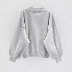 Autumn Pullovers 2025 Women's Korean Simple Long Sleeve V-Neck Loose Fit Daily Basic Pullovers