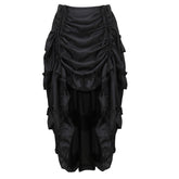 Pbong mid size graduation outfit romantic style teen swag clean girl ideas 90s latina aestheticSteampunk Women Skirts Gothic Irregular Shirring Pleated Party Maxi Long Skirt High Low Costumes Punk Sexy Corset Plus Size Red