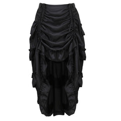 Pbong mid size graduation outfit romantic style teen swag clean girl ideas 90s latina aestheticSteampunk Women Skirts Gothic Irregular Shirring Pleated Party Maxi Long Skirt High Low Costumes Punk Sexy Corset Plus Size Red