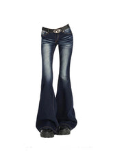 Women Gyaru Japanese Harajuku Y2K Vintage Korean Fashion Flare Jeans Low Rise Denim Trumpet Pants Bell-Bottom Trousers Kpop New