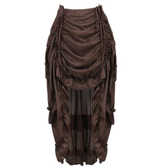 Pbong mid size graduation outfit romantic style teen swag clean girl ideas 90s latina aestheticSteampunk Women Skirts Gothic Irregular Shirring Pleated Party Maxi Long Skirt High Low Costumes Punk Sexy Corset Plus Size Red