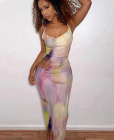Women Elegant Party Club Evening Bodycon Streetwear Long Dress 2023 Summer Clothes Wholesale Items For Business